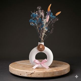 DarNowar - Duo Vase Donut & Gypsophile