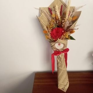 DarNowar – Cornet de Presse – Bouquet Seche Rouge Passion