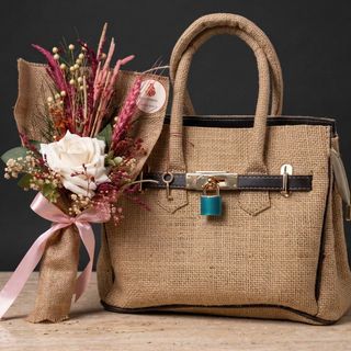 DarNowar – Signature Unique – Duo Sac & Bouquet Artisanal