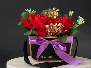 DarNowar - Mini Écrin Royal : Roses Mopra & Or -