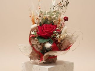 MINI COMPOSITION ROSE ROUGE MOPRA ARTIFICIELLE