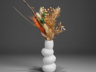 DarNowar – Silhouette d'Automne – Vase Ceramique Blanc Mat