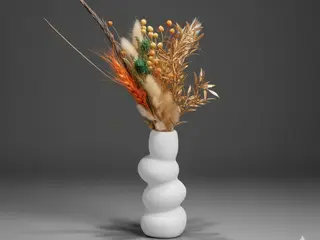 DarNowar – Muse Éclatante – Vase Composition Florale