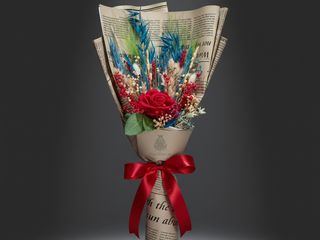 DarNowar – Éclat Passion – Bouquet Mixte Rouge & Azur