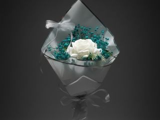 DarNowar – Azure Cristal – Mini Bouquet Rose Blanche
