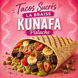 TACOS KUNAFA PISTACHE