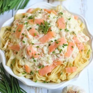 Tagliatelles aux saumon