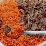 Riz Kabsa avec shawarma à la viande