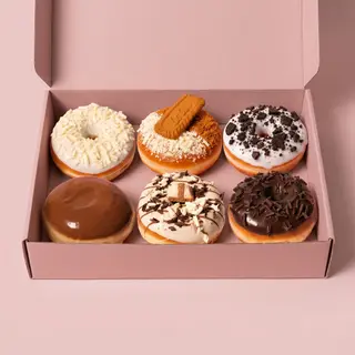 Choco Box – 6 Donuts Fourrés au Chocolat