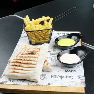 Tacos Cordon Bleu + Frites + Coca