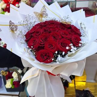 bouquet fleurs rouge