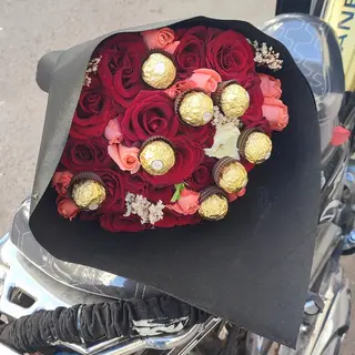 fleurs et chocolat