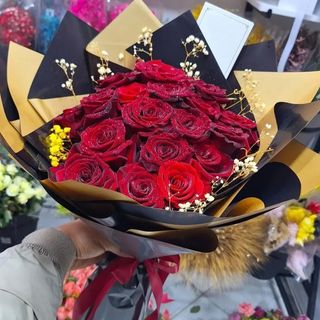 bouquet fleurs rouge