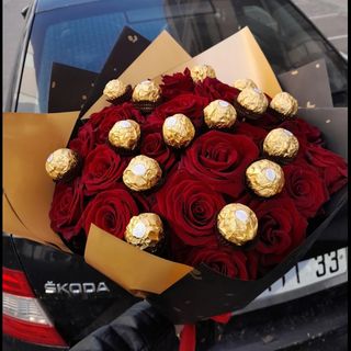 flowers and chocolate