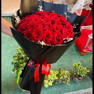 bouquet fleurs rouge