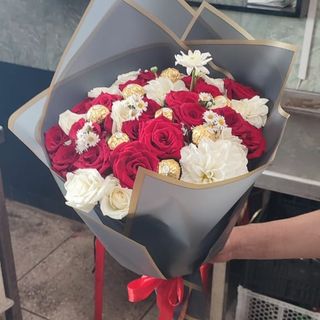 flowers and choccolate