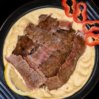 Houmous au Chawarma viande