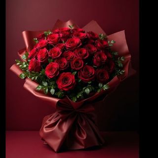 50 roses rouge