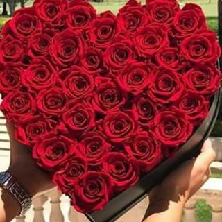 Cœur rouge et noir xxl