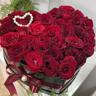 Cœur rouge et noir xxl