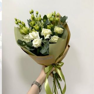 Bouquet de lysianthus blanc