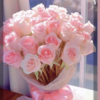 Bouquet de 20 roses pastels 