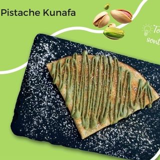 Crème Pistache kunafa (Crêpe / Bubble waffle)