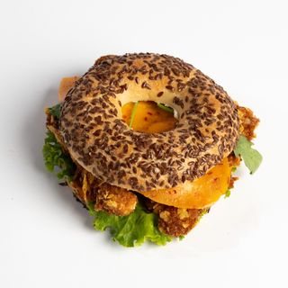 Double Cheese Crispy Chicken Sandwich