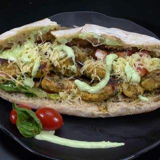 Sandwich Brochettes Saucisse de Foie