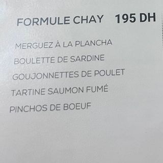 Formule chay