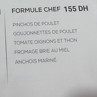 Formule chef