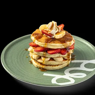 Strawberry banana pancakes