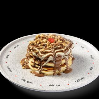 Crunchy chocolate pancakes