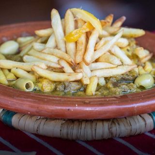 Tajine Poulet Au Citron Et Frites