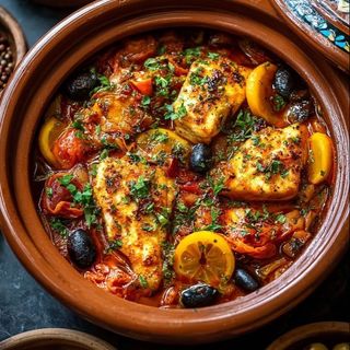 Tajine D'espadon avec charmoula