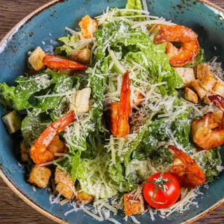salade césar aux gambas