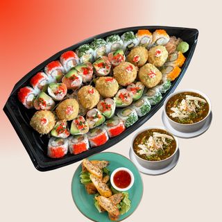 PARTY BOX (40 PIÈCES + 2 SOUPES F.M + 3 NEMS POULET)