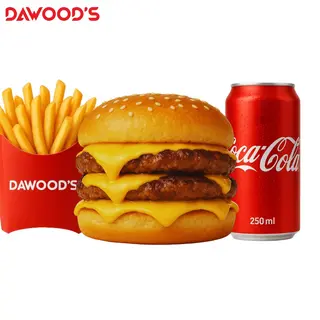 Menu 3 Cheese Double Burger