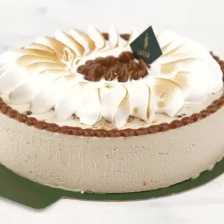 Tarte glacée caramel noisette vanille