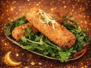 Crêpe Farcie Panée À La Viande Hachée