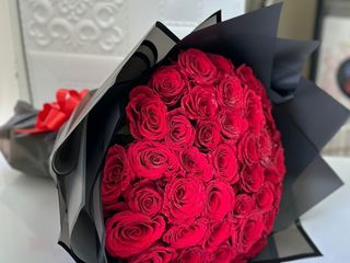 Bouquet 50 fleur rouge