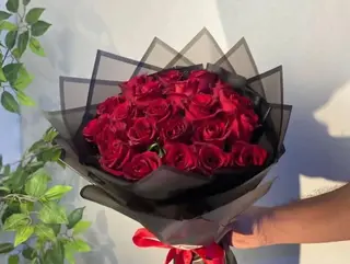 Bouquet 25 fleur rouge