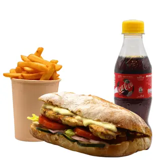 Menu chicken sandwicn Turki