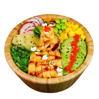 Poké poulet crispy