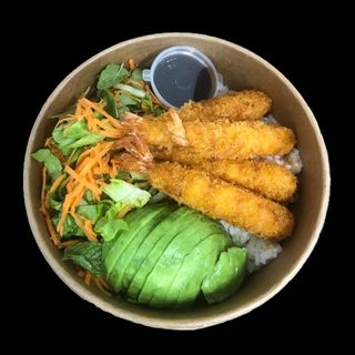 Poke Bowl crevettes tempura