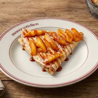Crêpe pommes caramélisées au beurre salé