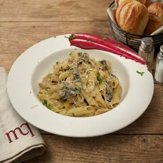 Penne poulet champignons