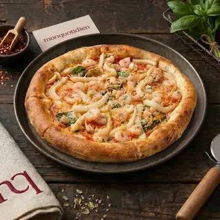 Pizza fruits de mer