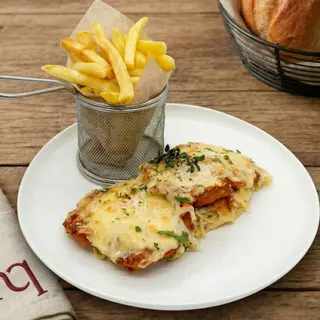 Poulet gratiné au parmesan
