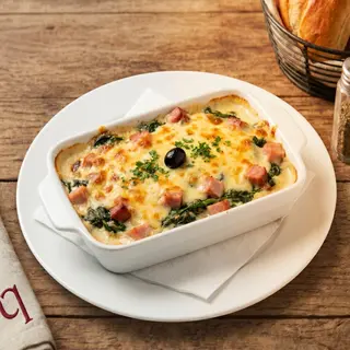 Gratin dauphinois dinde et épinards